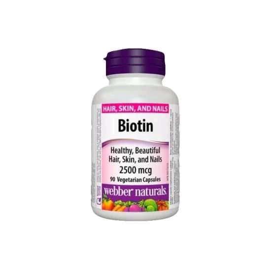 WELBER NATURALS BIOTIN 2500MCG CAPSULES 90'S 