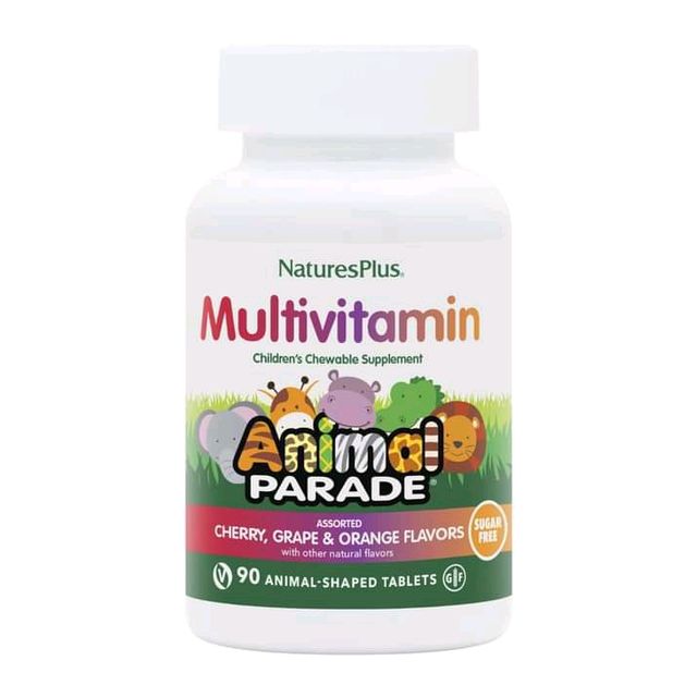 NATURES PLUS ANIMAL PARADE  KIDS MULTIVITAMINS TABLETS 90'S 