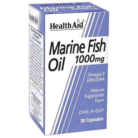 HEALTH AID MARINE FISH OIL 1000MG CAPS 30'S