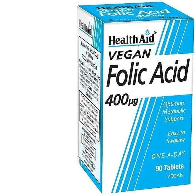 HEALTH AID FOLIC ACID TABLETS 90'S 