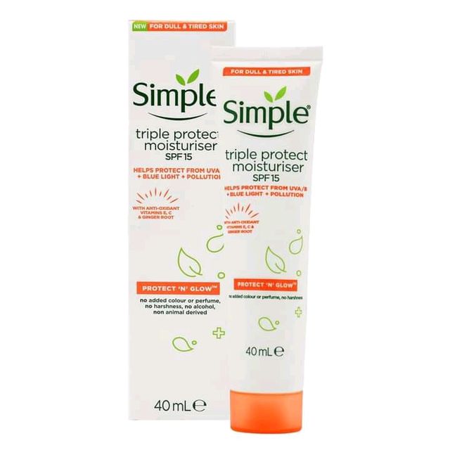 SIMPLE TRIPLE  PROTECT MOISTURIZER SPF15 125MLS 