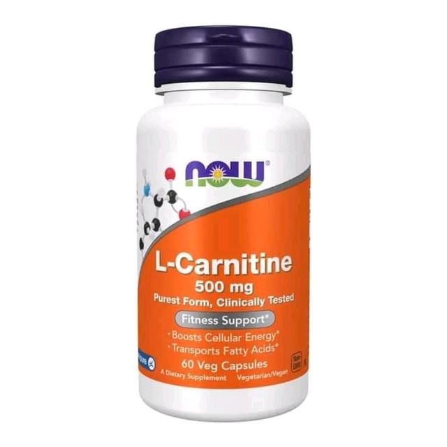 NOW CARNITINE 500MG CAPSULES 60S