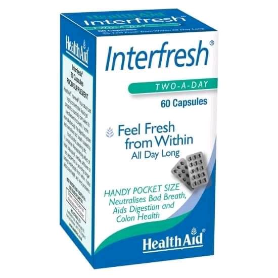 HEALTH AID INTERFRESH CAPSULES  60'S 