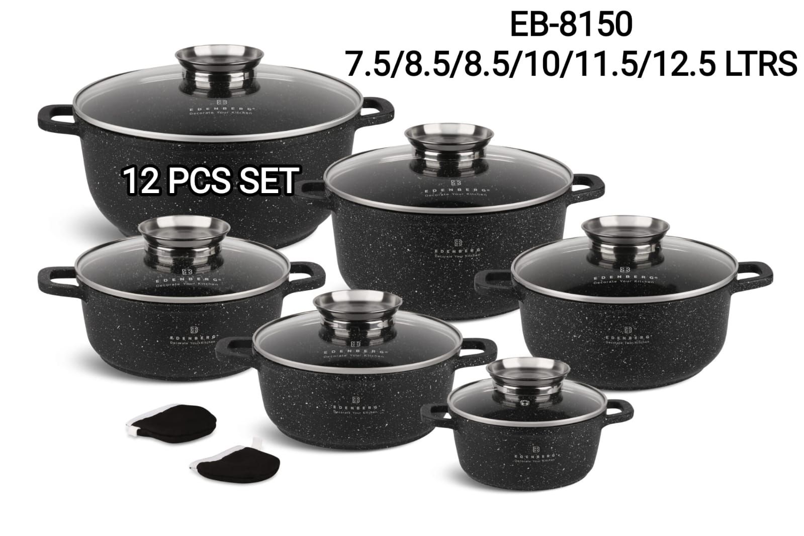 EDENBERG GRANITE COOKWARE SET