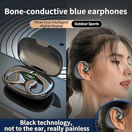 JR02 Wireless Earphones Ear Hook Bluetooth Earbuds 