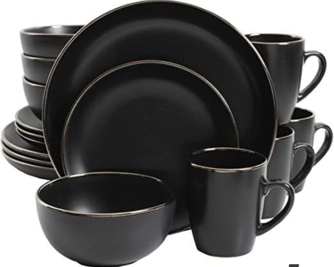 24 pcs Black  Dinnersets