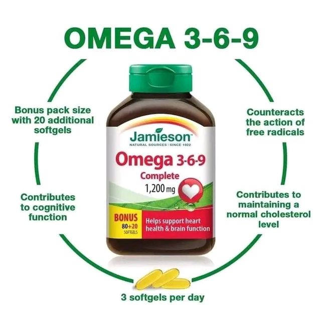 JAMIESON  0MEGA 3.6.9 CAPSULES  200'S
