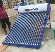 Non-Pressurized Solar Water Heater, Evacuated Tubes, 200L