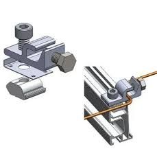 Solar Panel Aluminum Roof Mounting Earthing Kit