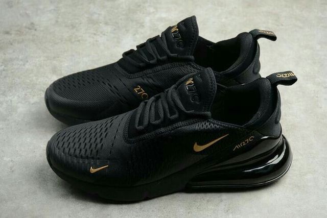 Airmax 270 black  tick gold