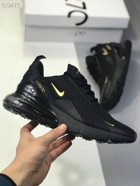 Airmax 270 black  tick gold