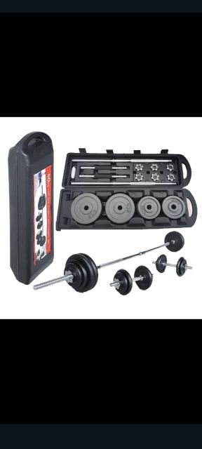 BARBELL & DUMBBELL WEIGHT SET