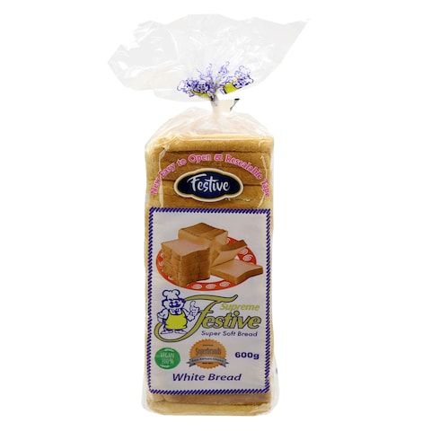 Festive Family White Bread 600G
Pack size : 600g