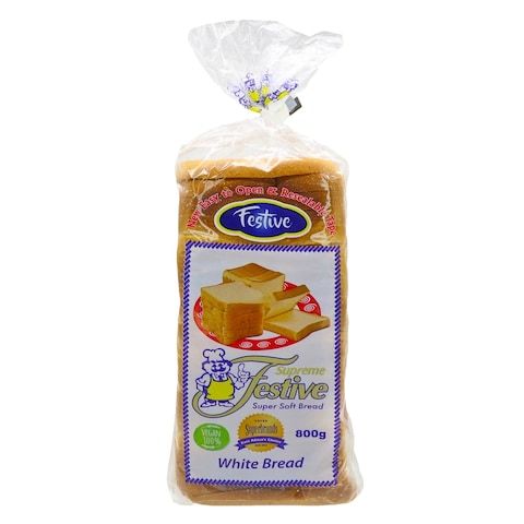 Festive Family White Bread 800G
Pack size : 800g